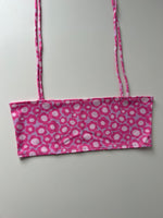 (29) Size 10 - Pink Flower Strap Bandeau